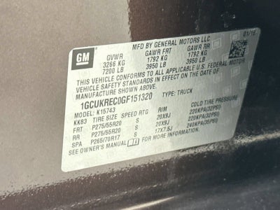 2016 Chevrolet Silverado 1500 LT