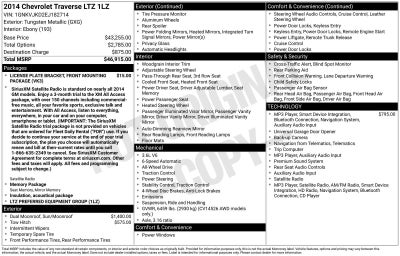 2014 Chevrolet Traverse LTZ