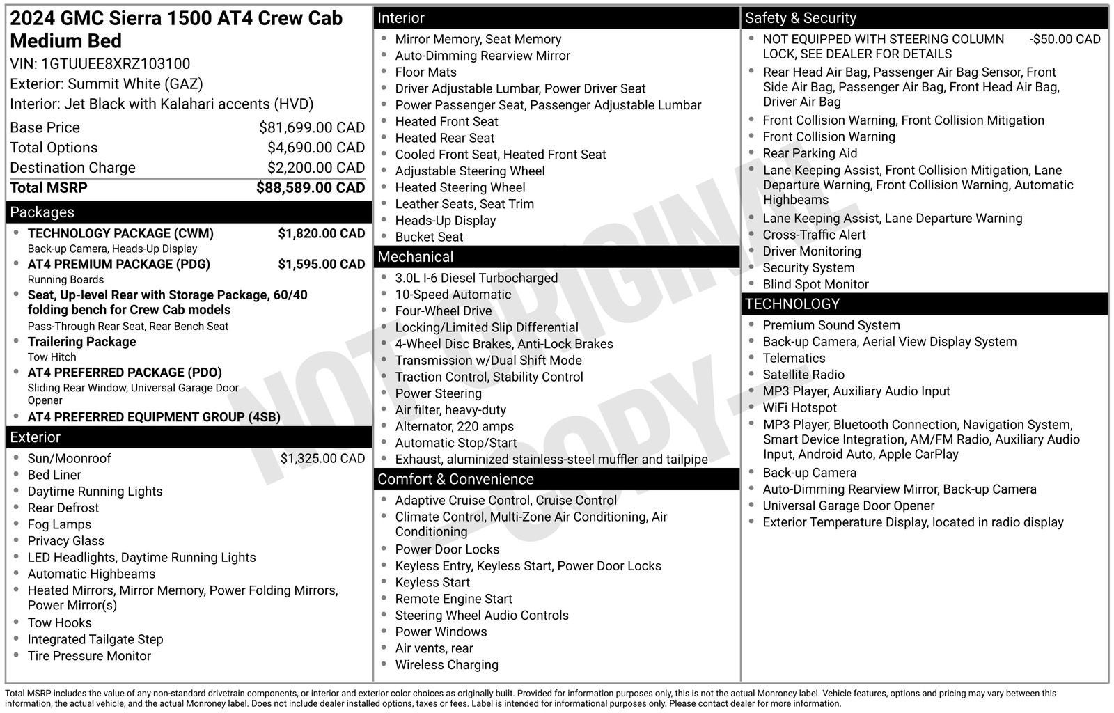 2024 GMC Sierra 1500 AT4