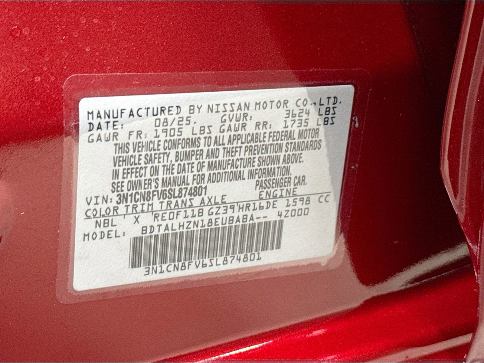 2025 Nissan Versa 1.6 SR