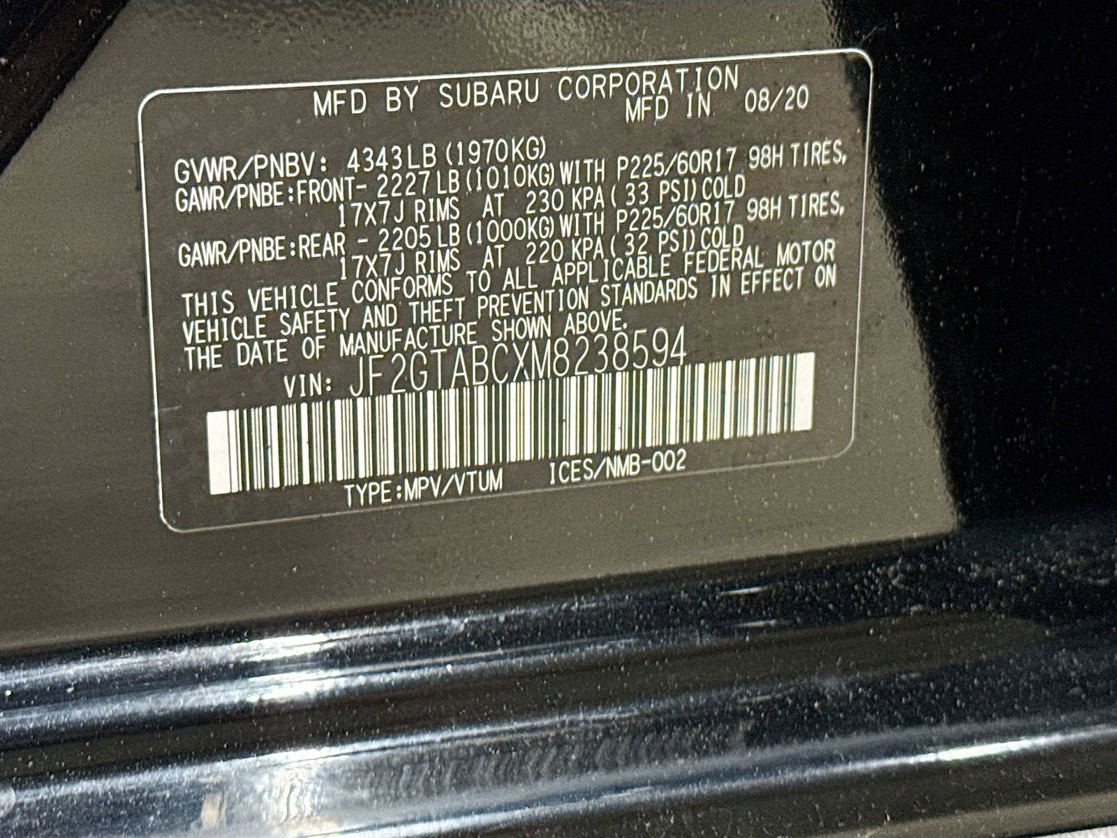 2021 Subaru Crosstrek CVT