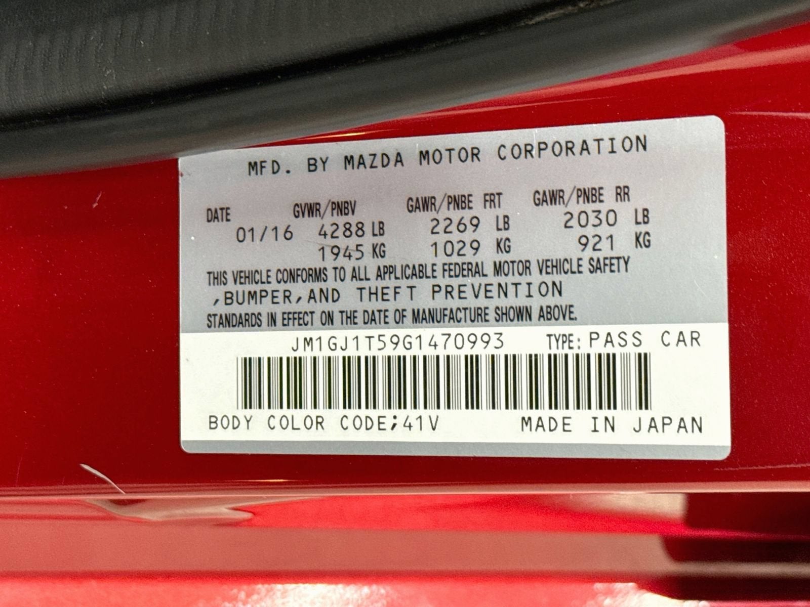 2016 Mazda Mazda6 i Touring