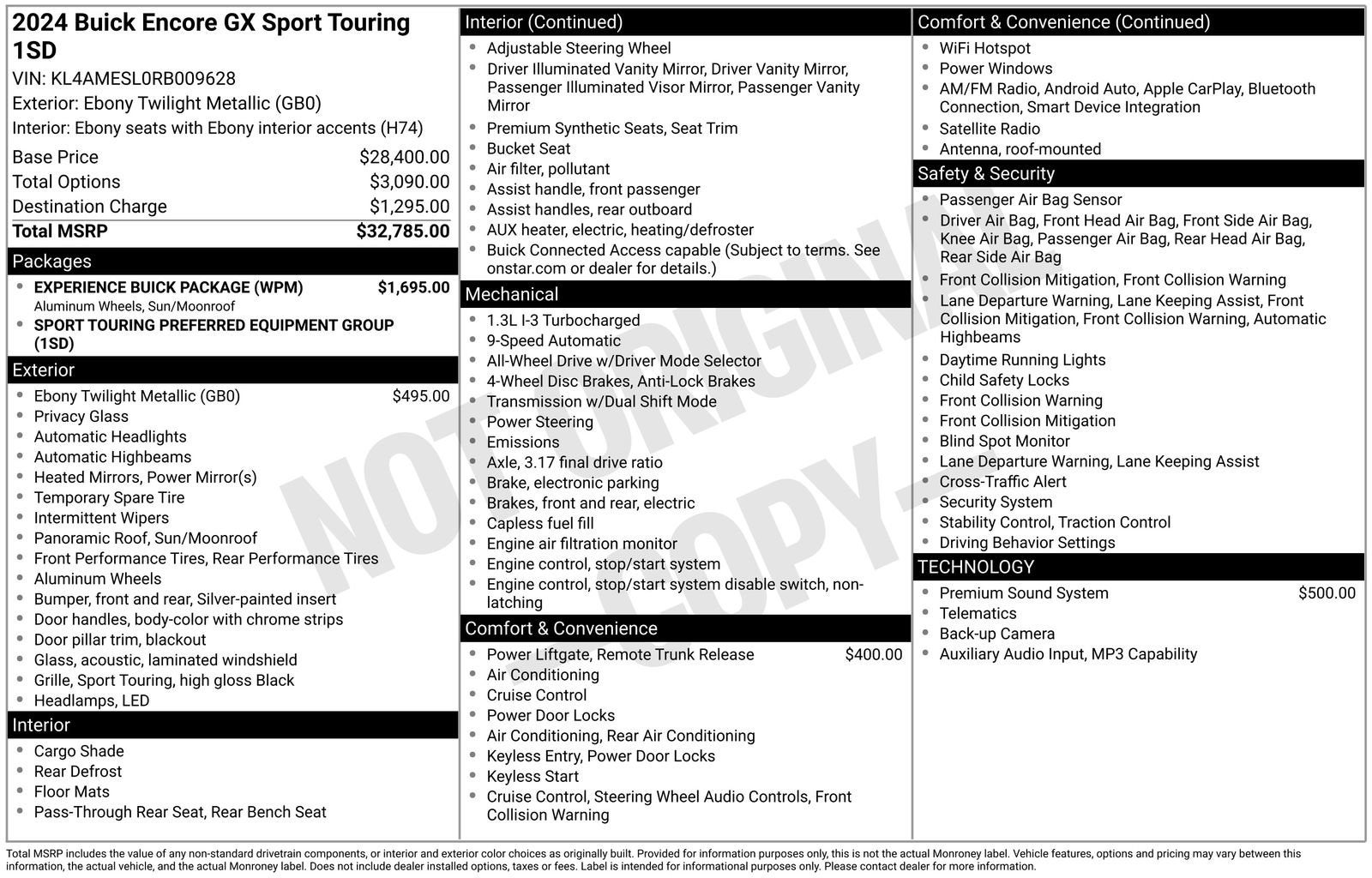 2024 Buick Encore GX Sport Touring