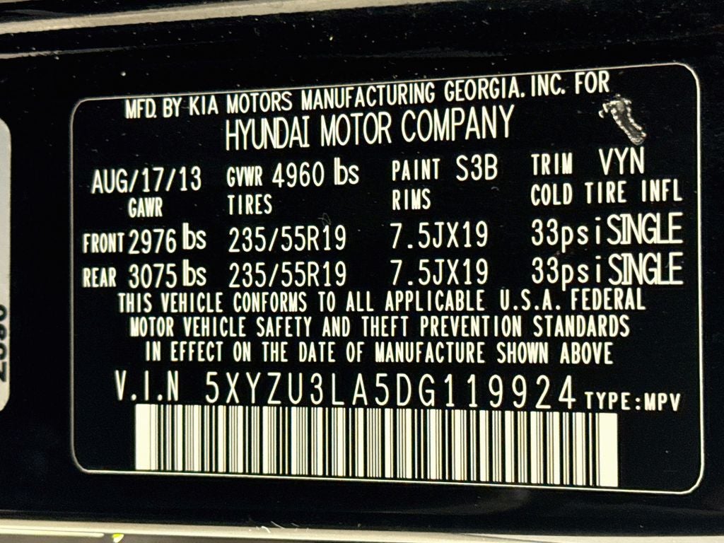 2013 Hyundai Santa Fe Sport 2.0L Turbo