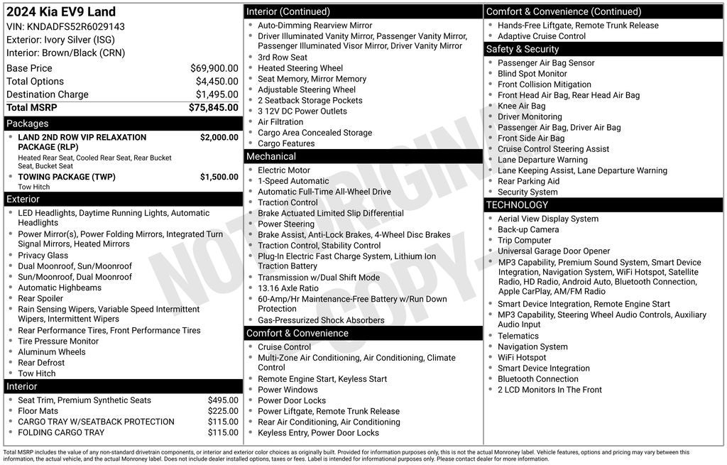 2024 Kia EV9 Land