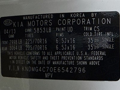 2014 Kia Sedona LX