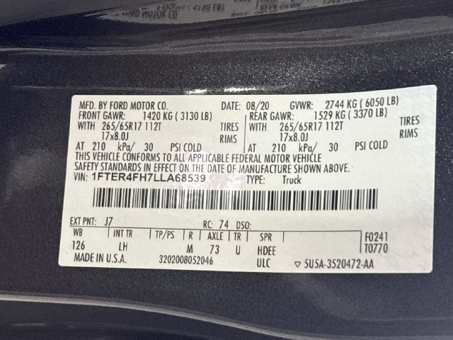 2020 Ford Ranger XLT