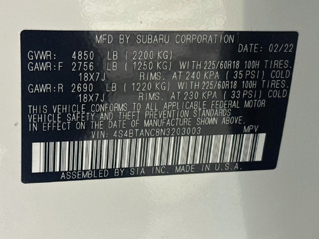 2022 Subaru Outback Limited
