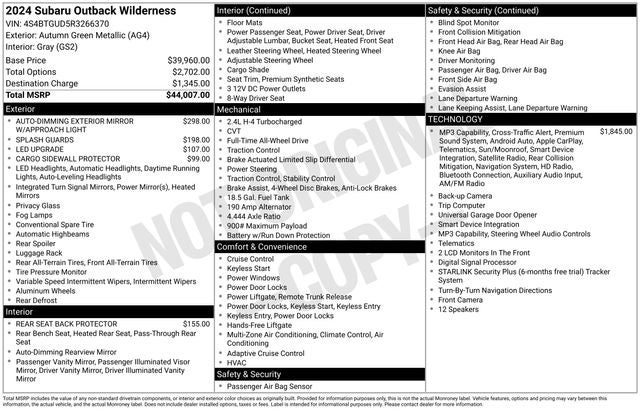 2024 Subaru Outback Wilderness