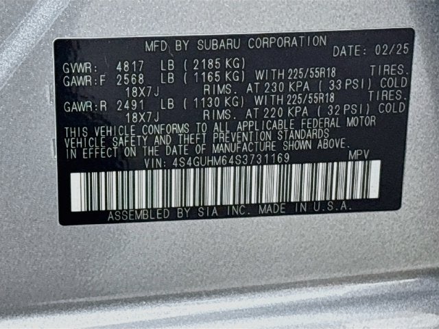 2025 Subaru Crosstrek Limited