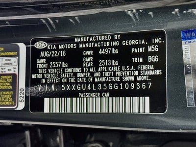 2016 Kia Optima EX