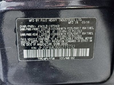 2016 Subaru Crosstrek 2.0i