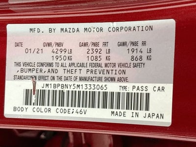 2021 Mazda Mazda3 Premium Plus