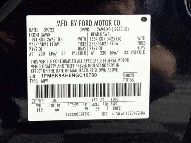 2022 Ford Explorer ST-Line