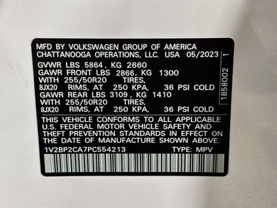 2023 Volkswagen Atlas 2.0T SEL