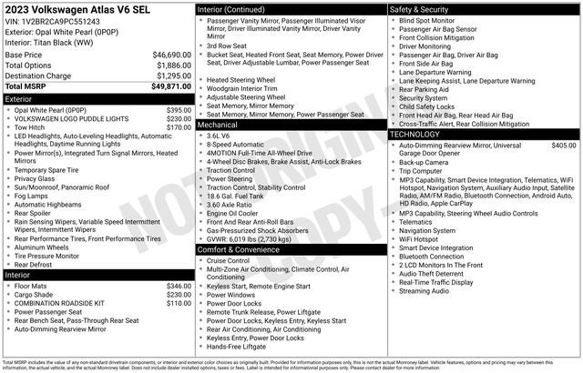 2023 Volkswagen Atlas SEL