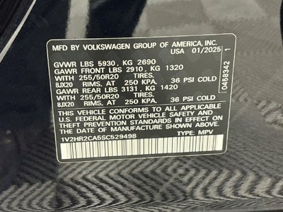 2025 Volkswagen Atlas 2.0T SE w/Technology