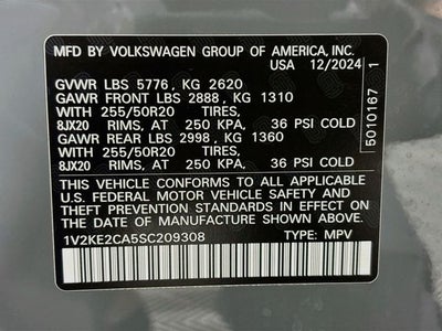 2025 Volkswagen Atlas Cross Sport 2.0T SE w/Technology