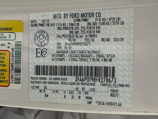 2015 Ford Fusion SE