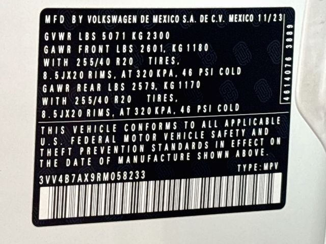 2024 Volkswagen Tiguan 2.0T SEL R-Line