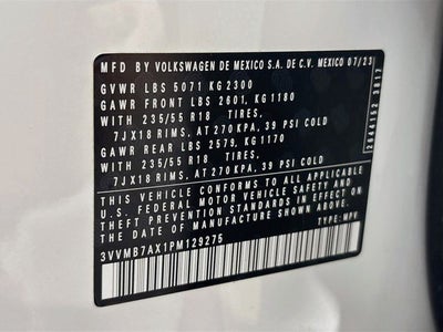 2023 Volkswagen Tiguan 2.0T SE