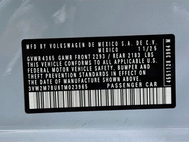 2026 Volkswagen Jetta GLI 2.0T Autobahn