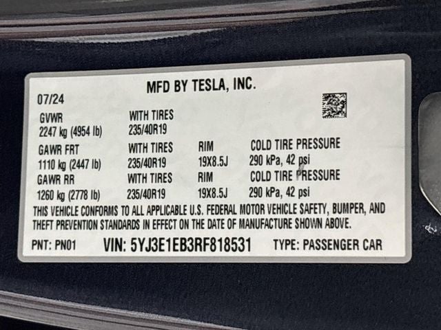 2024 Tesla Model 3 Long Range