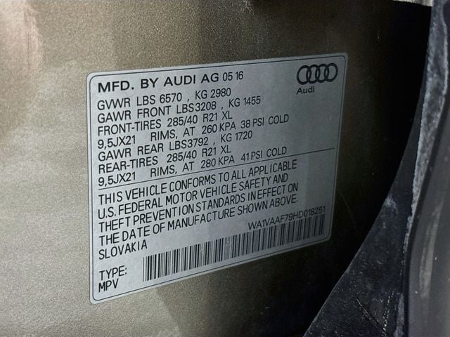 2017 Audi Q7 3.0T Prestige quattro