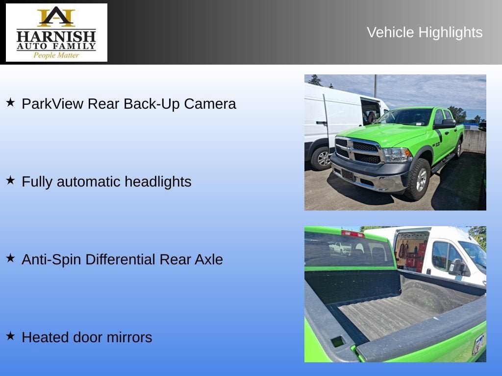2018 RAM 1500 Tradesman Crew Cab 4x4 5'7" Box