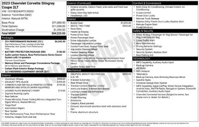 2023 Chevrolet Corvette Stingray 2LT