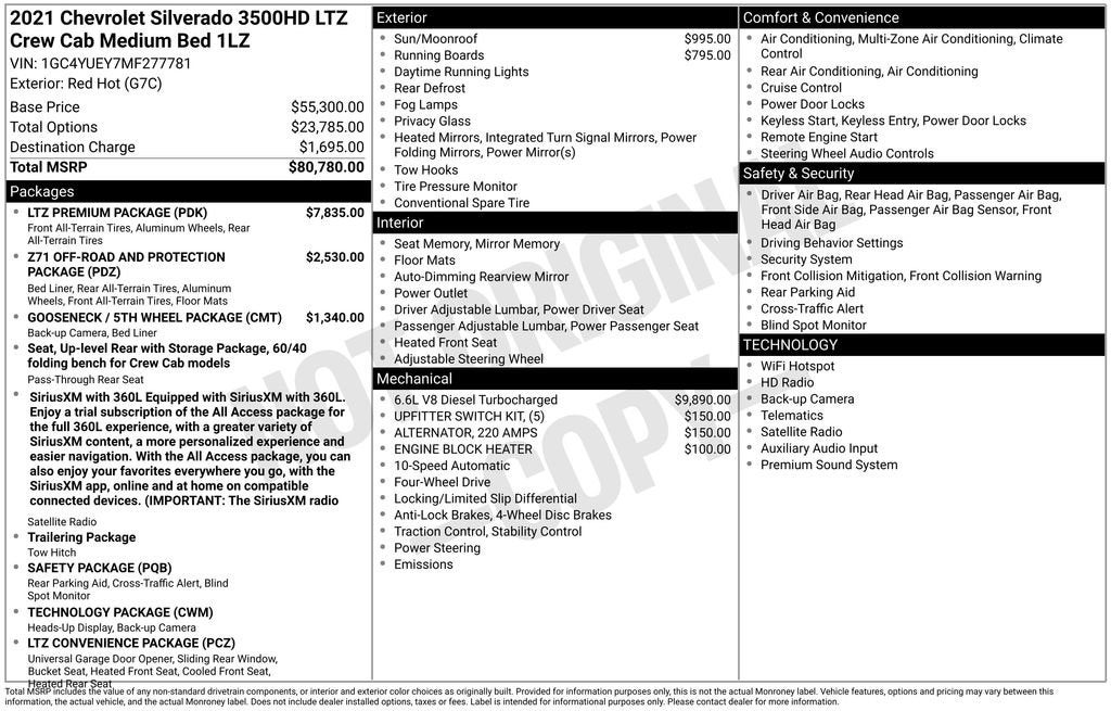 2021 Chevrolet Silverado 3500 HD LTZ