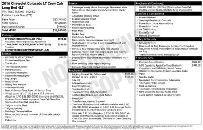 2016 Chevrolet Colorado 4WD LT