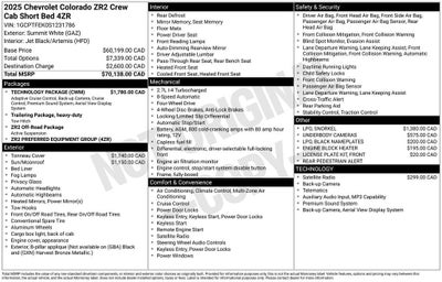 2025 Chevrolet Colorado ZR2