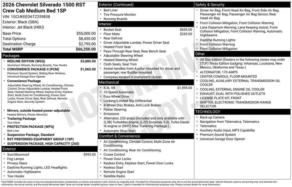 2026 Chevrolet Silverado 1500 RST