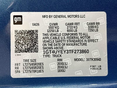 2026 GMC Sierra 3500 HD Denali Ultimate