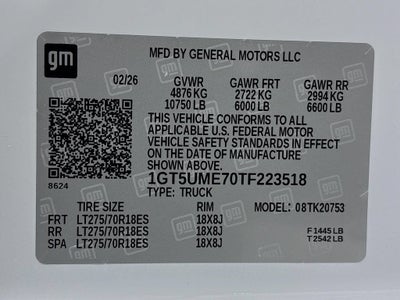 2026 GMC Sierra 2500 HD SLE