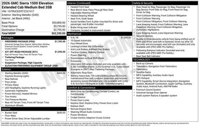 2026 GMC Sierra 1500 Elevation