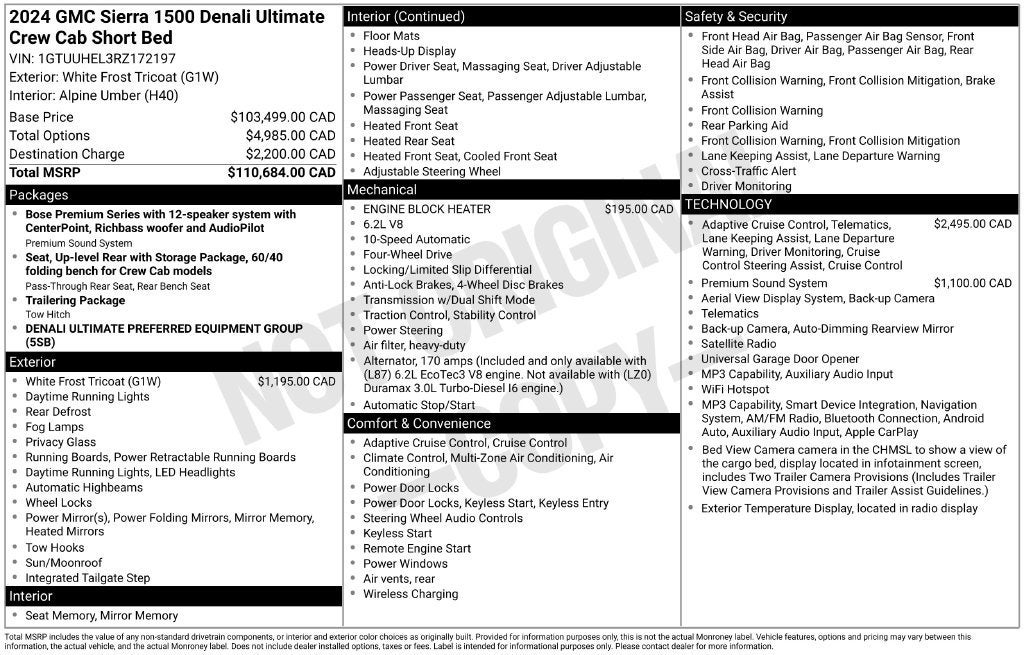 2024 GMC Sierra 1500 Denali Ultimate