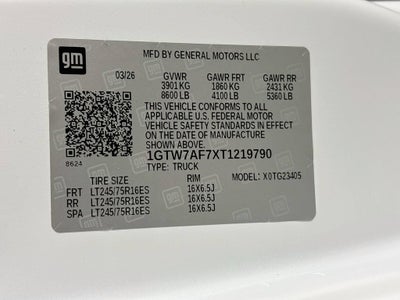 2026 GMC Savana Cargo Work Van