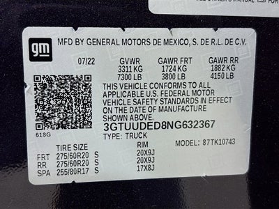 2022 GMC Sierra 1500 SLT