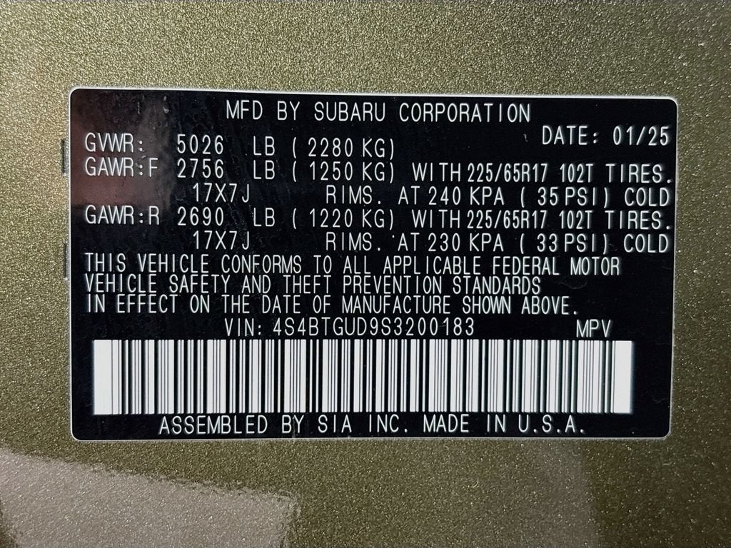 2025 Subaru Outback Wilderness