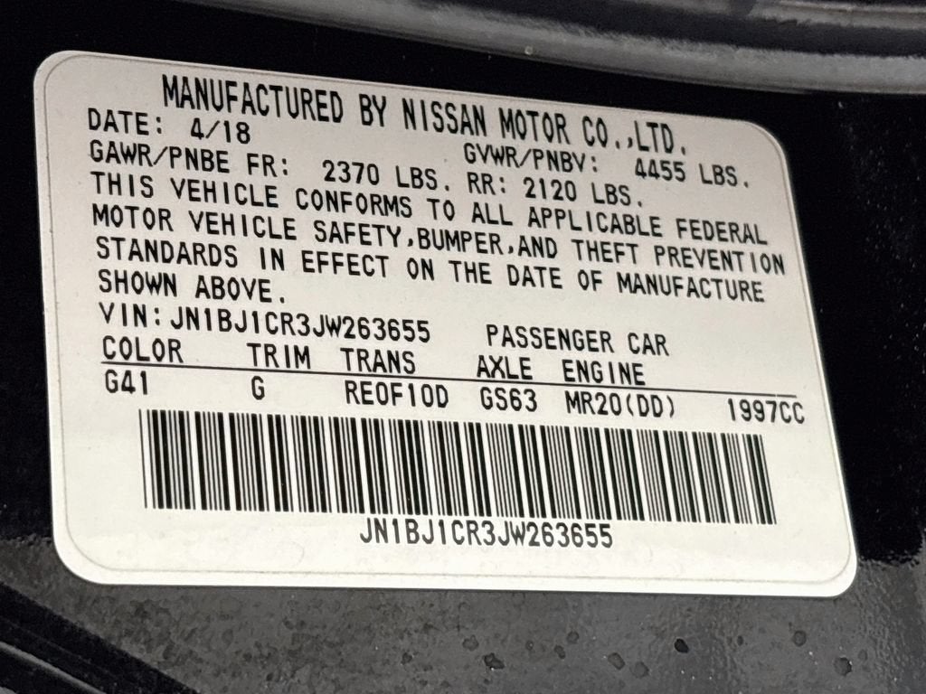 2018 Nissan Rogue Sport S