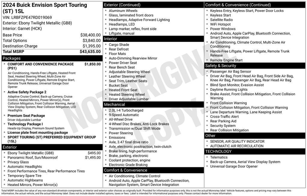 2024 Buick Envision Sport Touring
